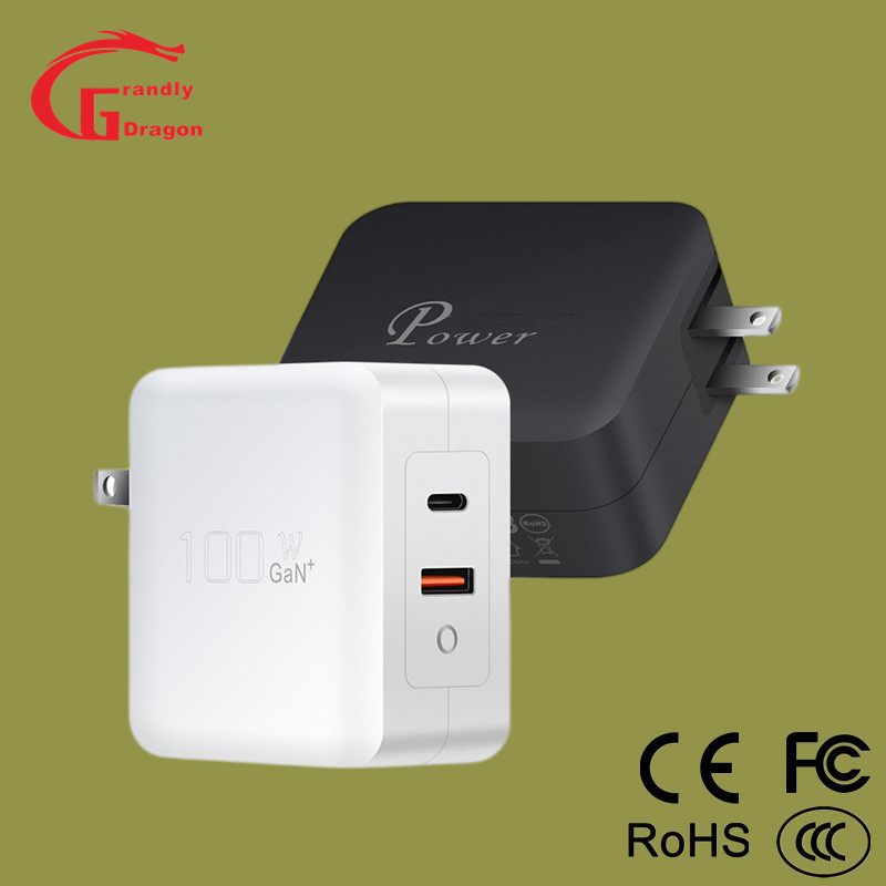 Universal 100W 120W 140W Pd Charger Fast USB Dual Type-C Pd Quick Fast Wall Charger for Xiaomi Redmi Mi Laptop Mobile Phone