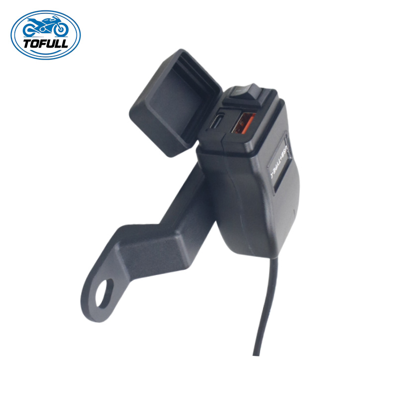 Motorcycle Parts USB Waterproof Motorcycle USB Charger Ports Motorbike USB-C Phone Charger