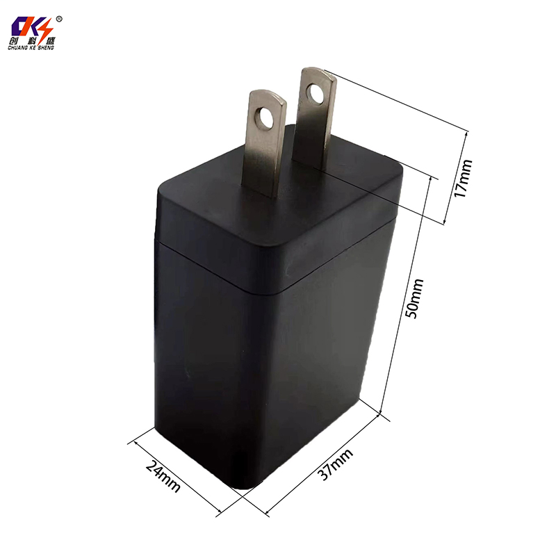 Chuangkesheng 5V 2 USB-a Charger Switching Adapter Type-C Micro USB Plugs 5V 2.1A Industrial Mobile Power Supply with Wholesaler