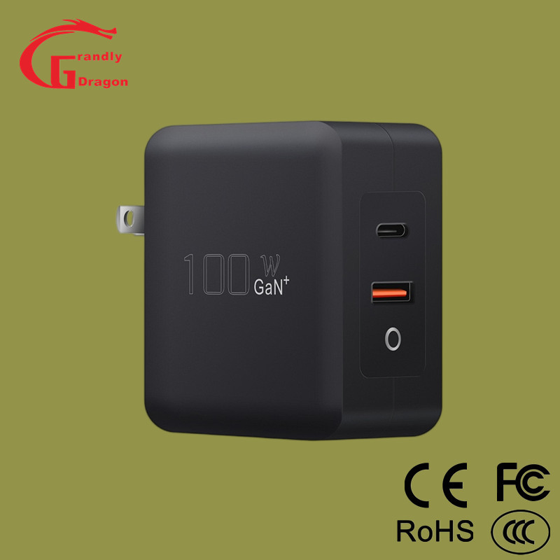 Universal 100W 120W 140W Pd Charger Fast USB Dual Type-C Pd Quick Fast Wall Charger for Xiaomi Redmi Mi Laptop Mobile Phone