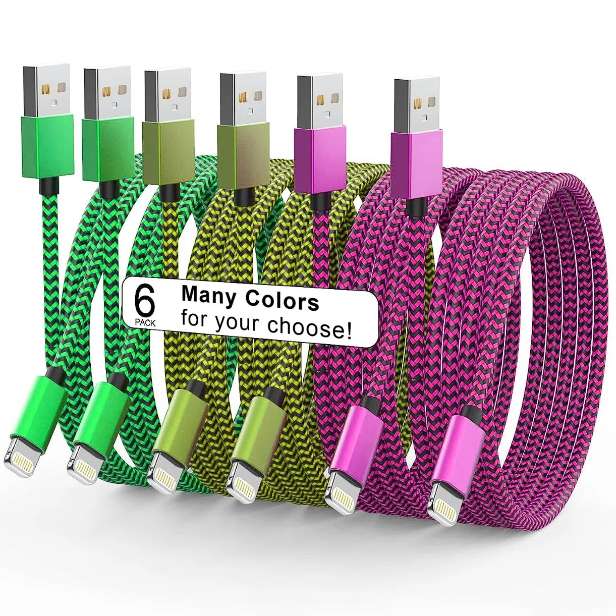 Super Durable Nylon Braided USB Fast Charger Cable for iPhone X 11 12 13 Phone Accessories Wholesale Mobile Accessories