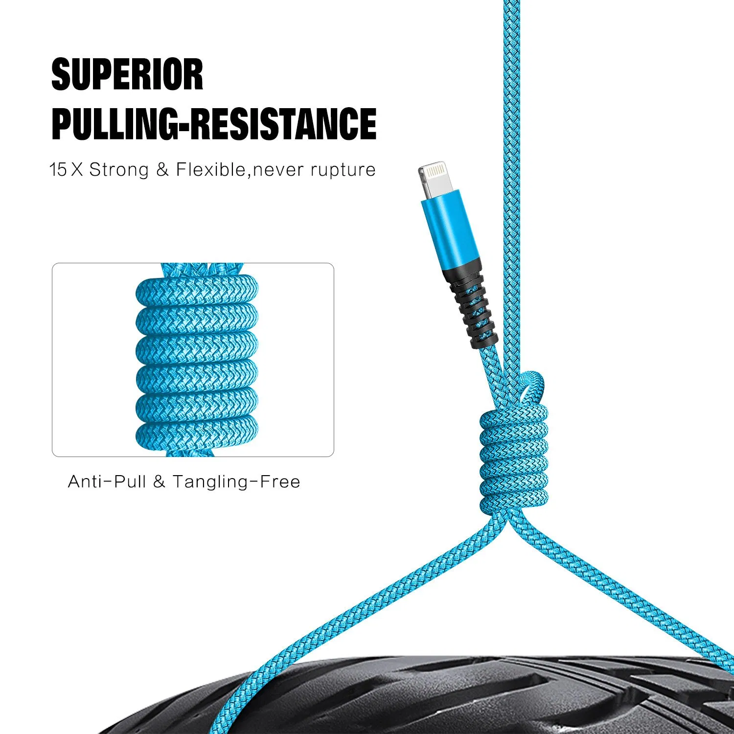 Mfi Certified USB to Lightning Charging Cable Fast Charging Wire for iPhone Ios Devices