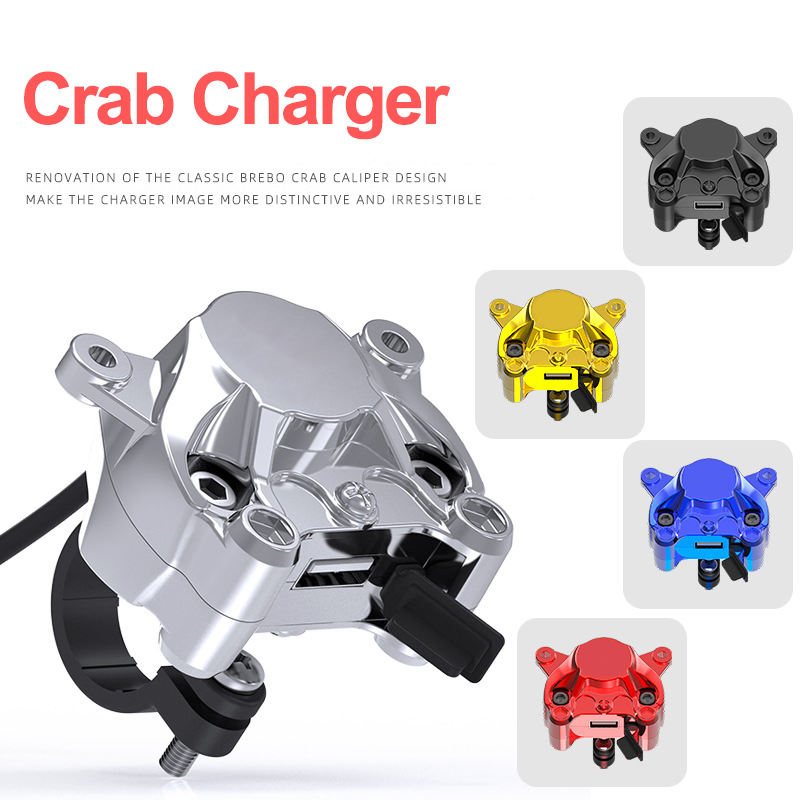 Universal Modified Accessories Scooter Motorcycle USB Interface Waterproof 2A Mobile Phone Fast Charger Fit for Ebike off-Road Motorcycles Ktm ATV Motocross