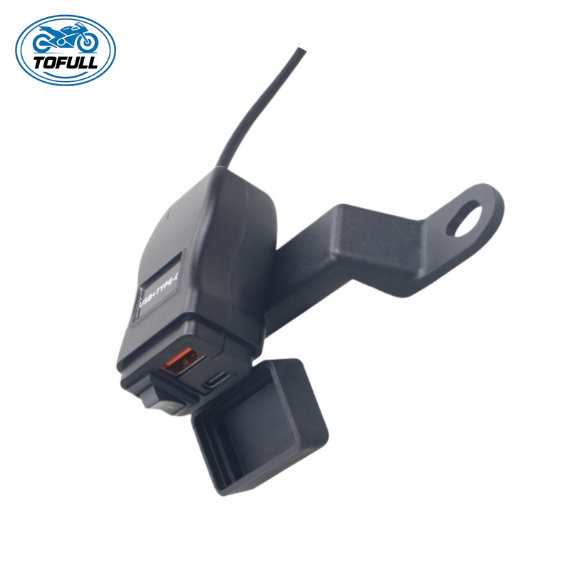 Motorcycle Parts USB Waterproof Motorcycle USB Charger Ports Motorbike USB-C Phone Charger