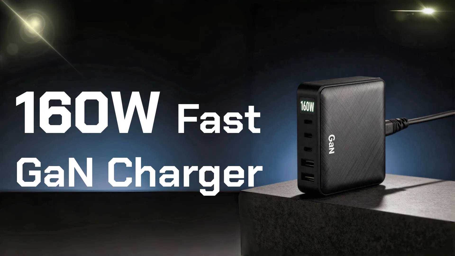 160W GaN USB-C Charger Overview