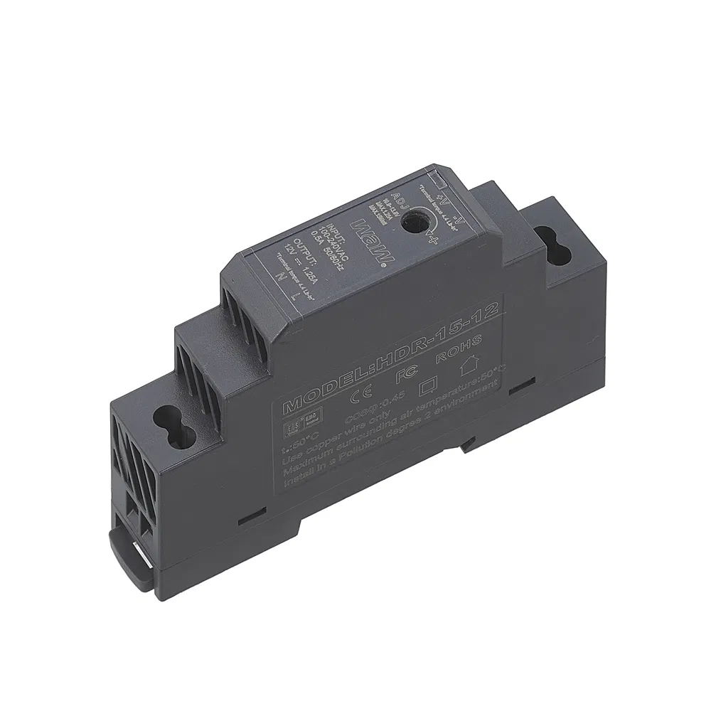 Industrial Hdr-15-12 Heavy-Duty DIN Industrial Rail Switching Power Supply for Manufacturing Plants