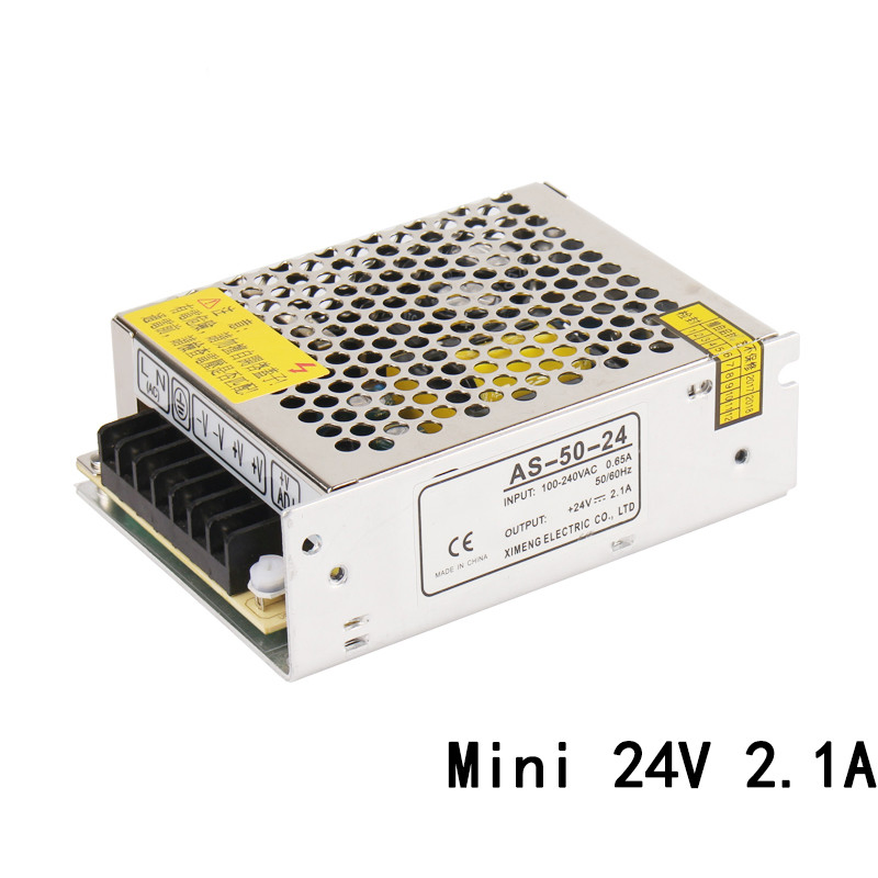 as-50-15 50W 15VDC 3.3A Mini Size Switching Power Supply