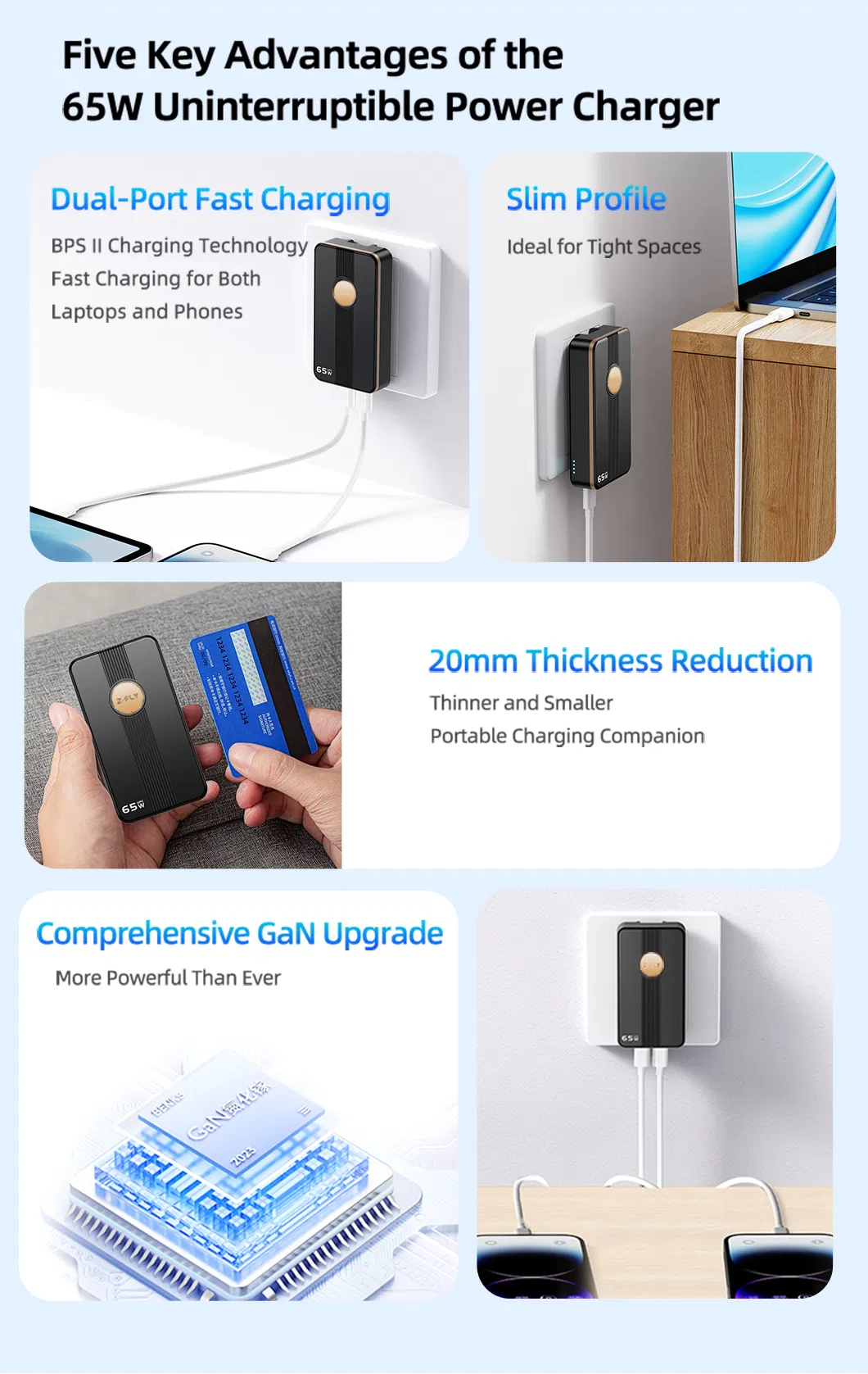 Power Bank GaN Adapter Feature 2