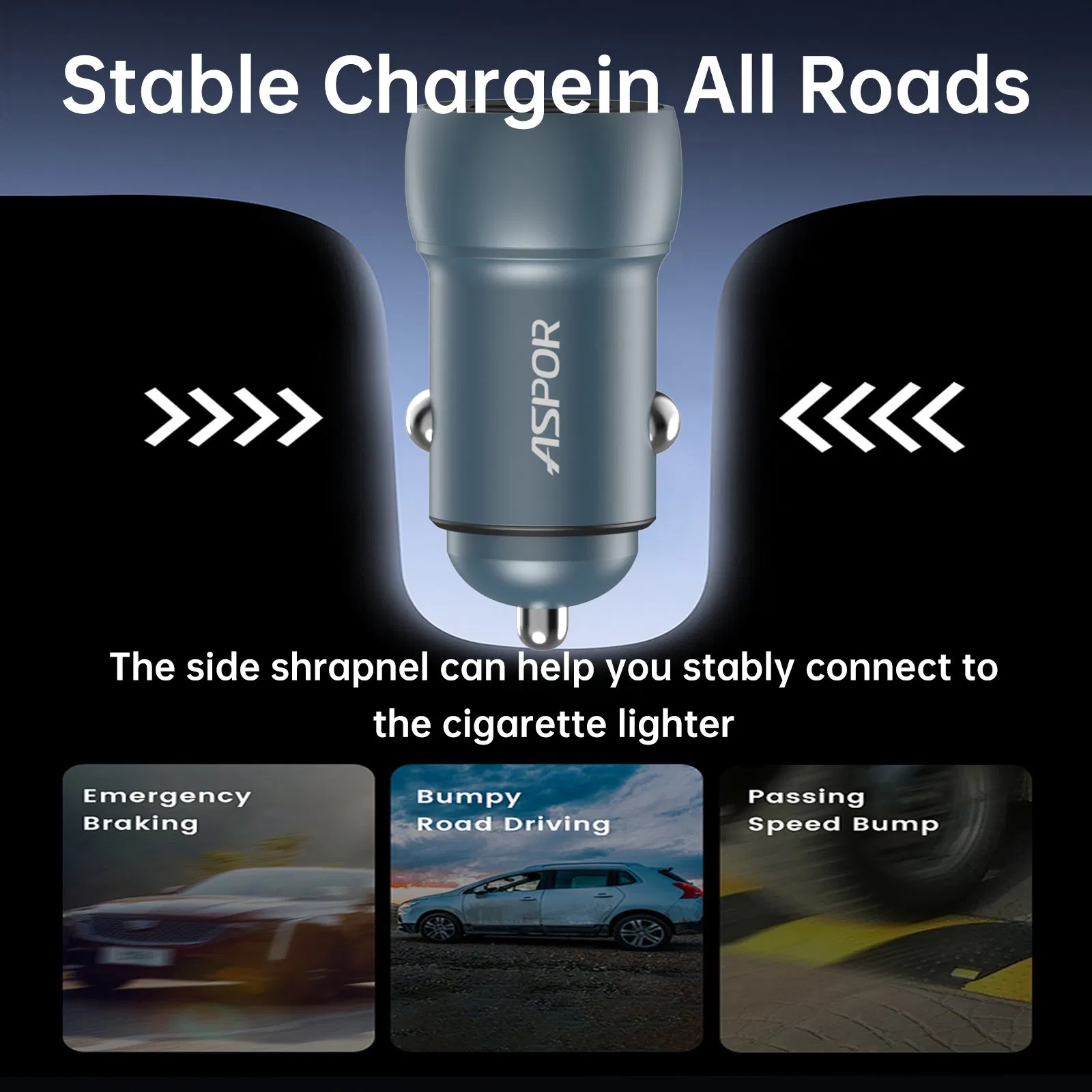 A975 Aspor Car Charger Portable Electric Car Charger Station Power Mobile Adapter