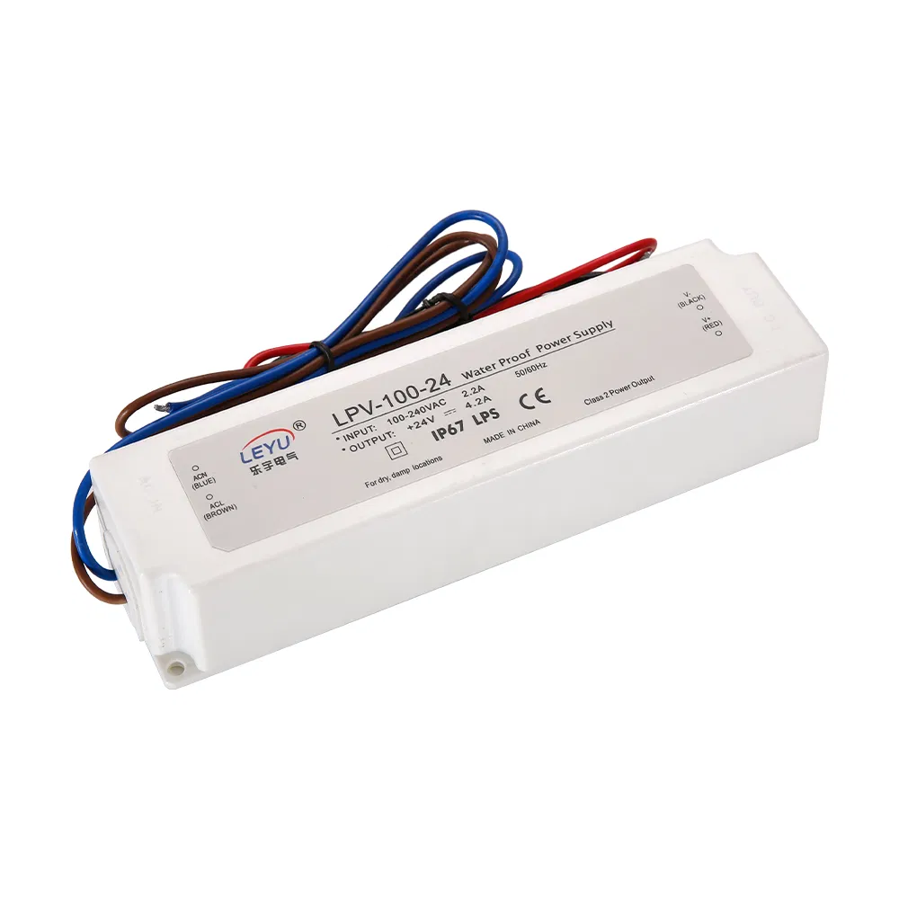 Lpv-100-12 IP67 Plastic 100W Waterproof 12V LED Driver Industrial Switching Power Supply