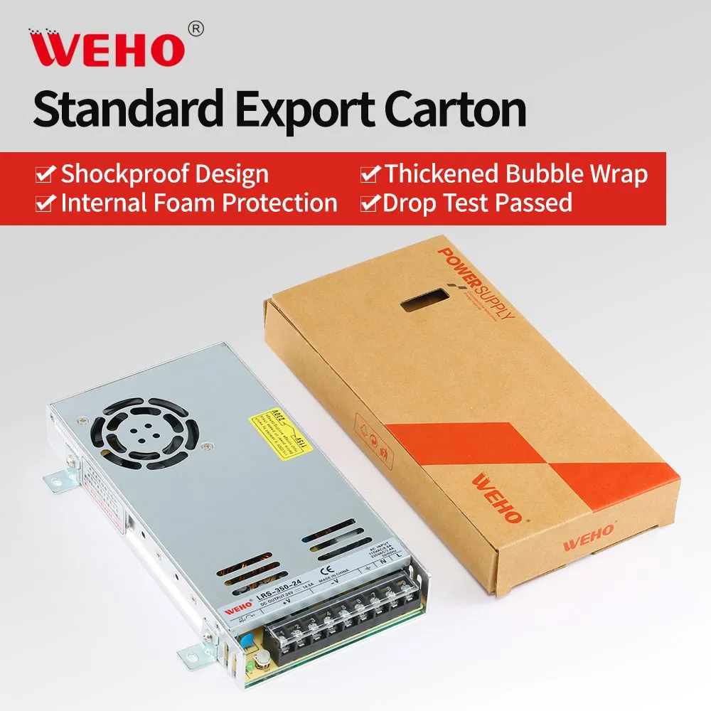 CE RoHS Lrs Series LED Driver Power Supply 35W 50W 75W 100W 150W 200W 250W 350W 400W 500W 12V 24V 36V 48V AC DC Industrial CCTV SMPS Switching Power Supply