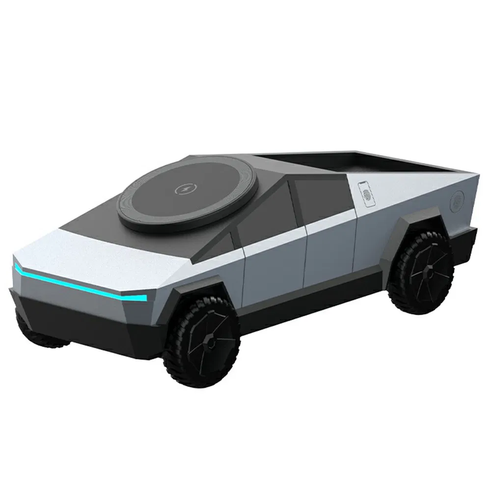 15W Car Shape 3 in 1 Multi-Functional Wireless Charger Station Qi2 Desktop Charger for Earphone / Watch / Phone