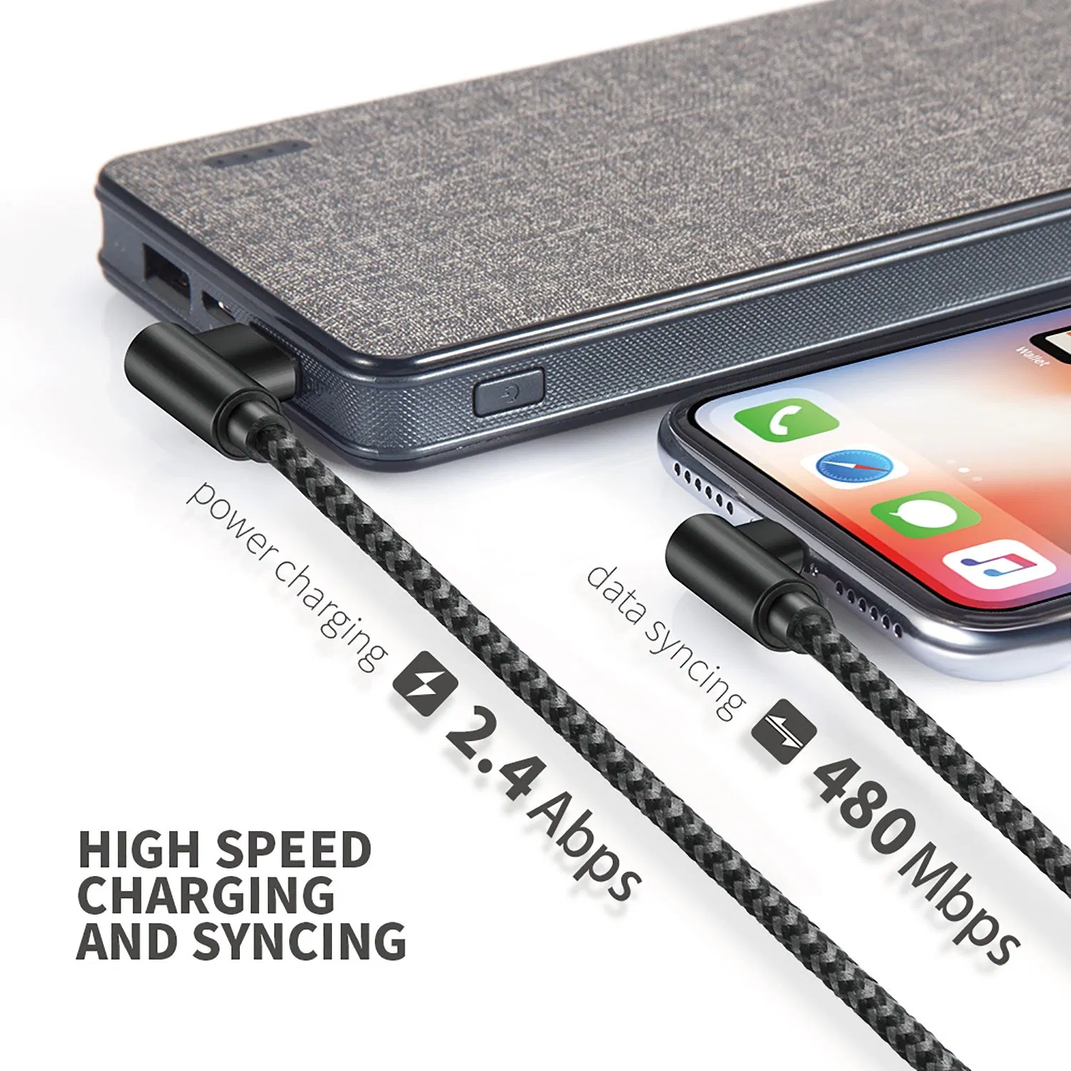 USB to Lightning Cable 3FT 6FT 10FT New Nylon Braided Lighting Cable Durable Lightning Cable