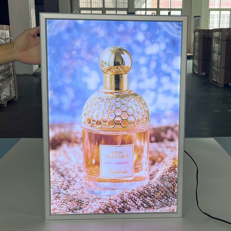 Top Slim LED Light Aluminum Frame Ultra Thin Lightbox Snap Frame Movie Poster Advertising Light Boxes