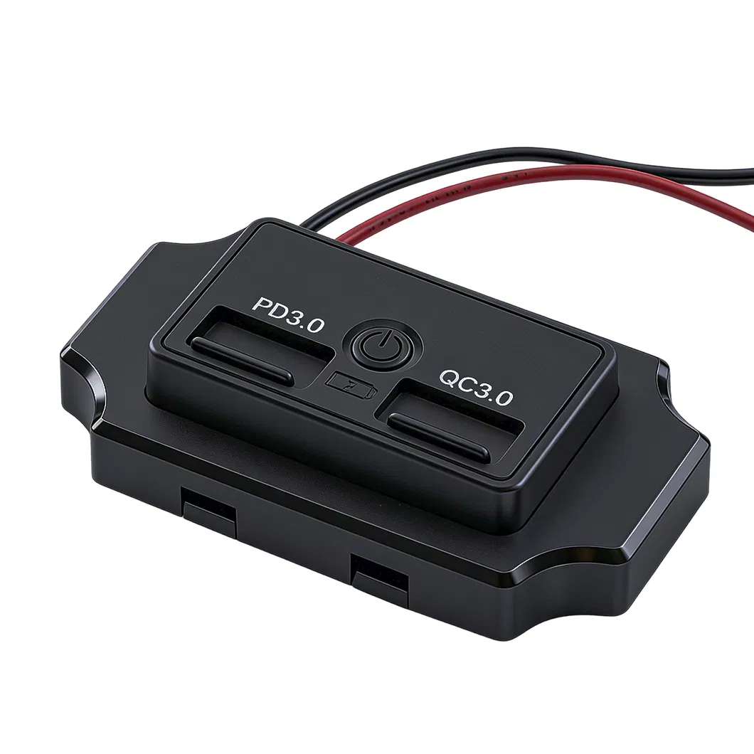 Dual USB Car Charger Pd3.0 QC3.0 12-24V Waterproof Switch