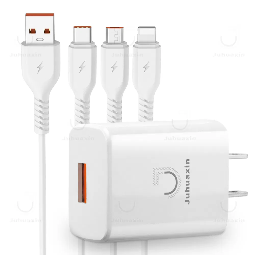 Compact Juhuaxin Ju-A10 2.4A USB Travel Adapter Charger for Fast Device Charging