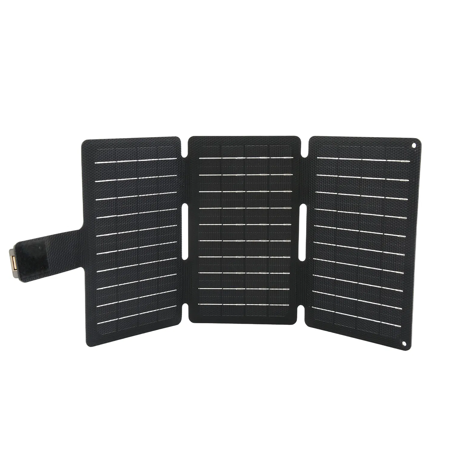 Compact 12W Solar Charger with USB Output for Travel