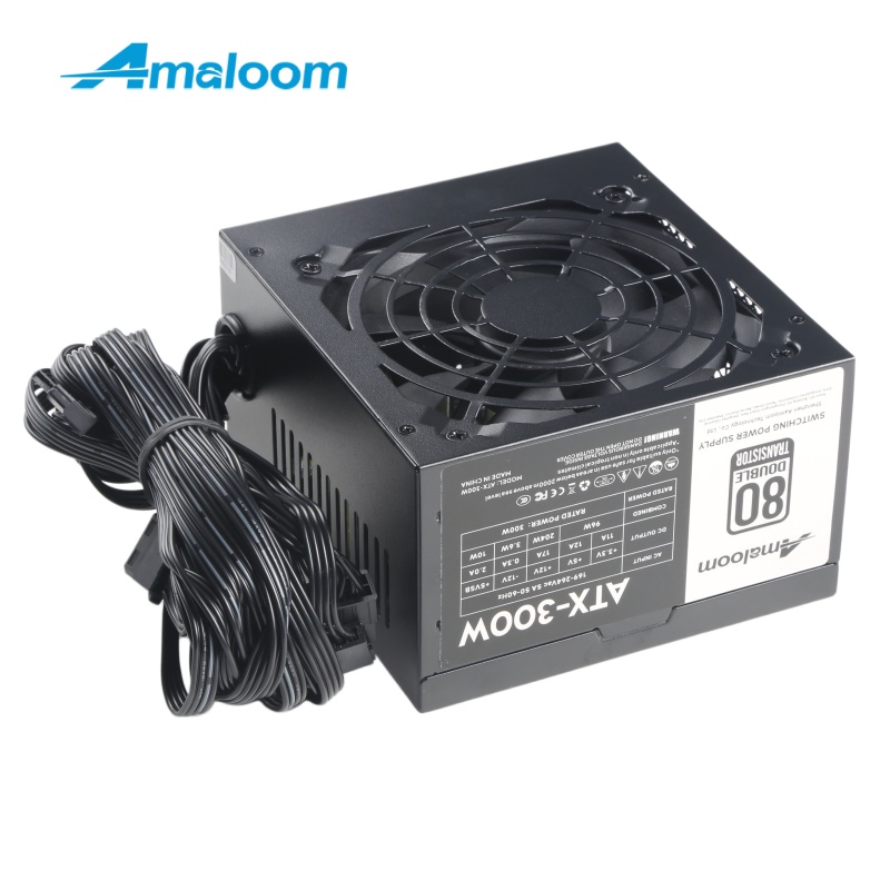 Amaloom ATX Switching Power Supply 300W with 4+4p for Desktop PC