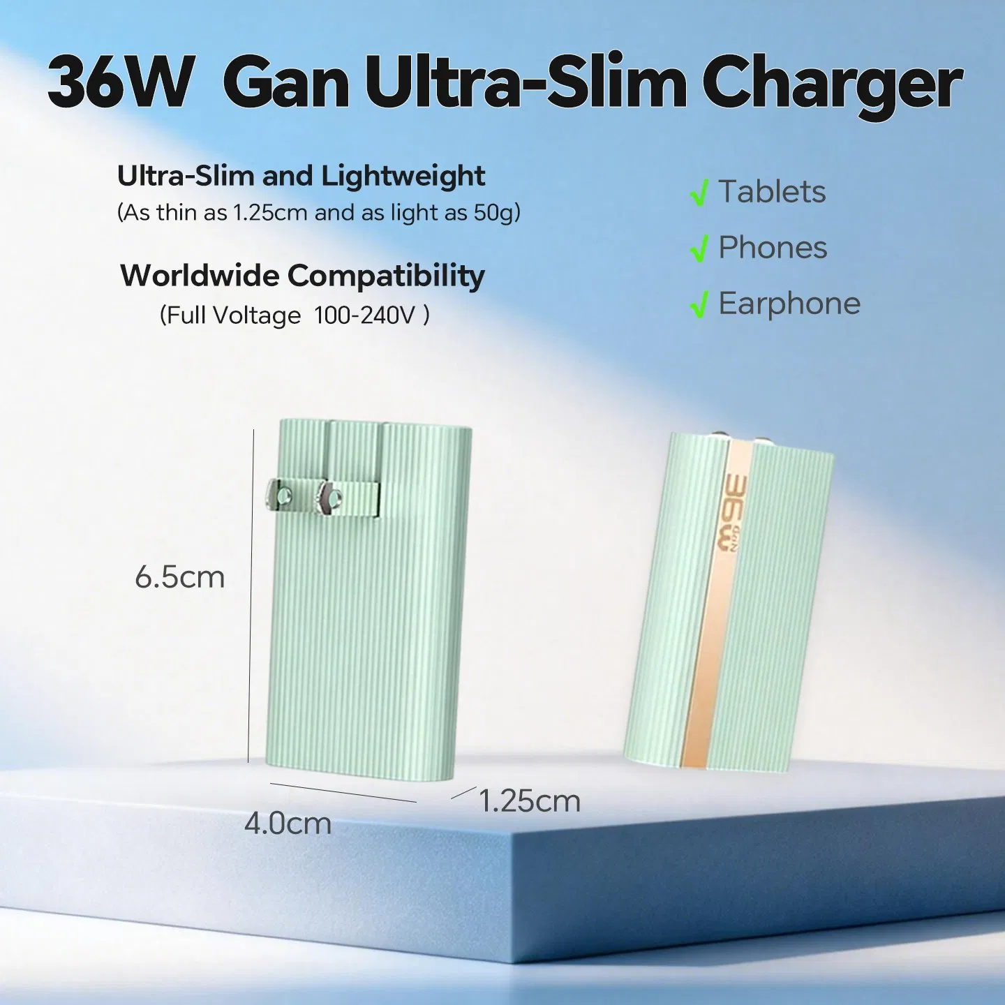 36W USB-C Pd Charger, Compact Lightweight for Travel Daily Gifting Use