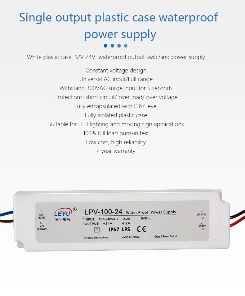 LPV-100 Waterproof LED Driver 3