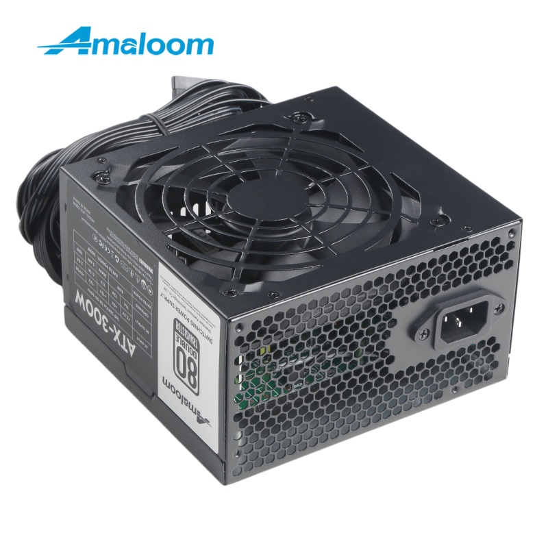 Amaloom ATX Switching Power Supply 300W with 4+4p for Desktop PC