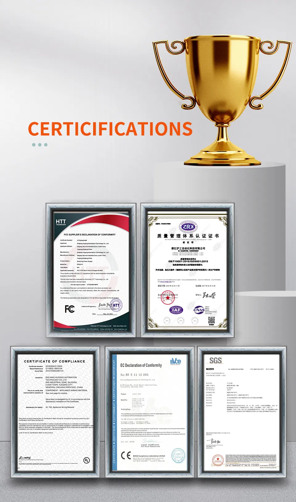 Certifications