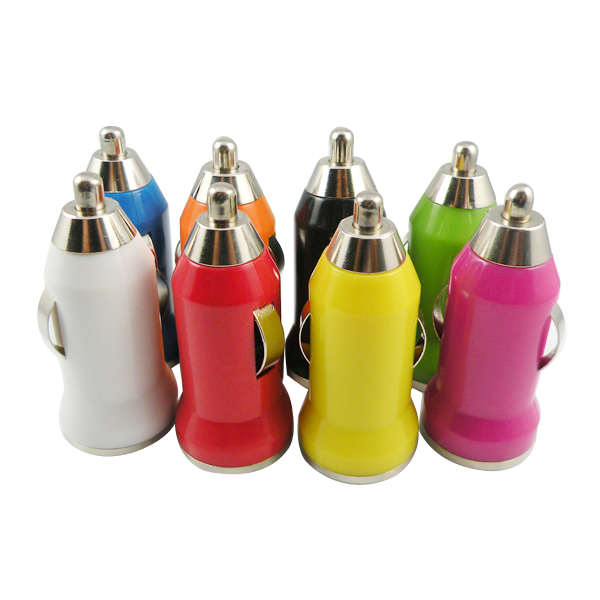 Universal 5V 1A in-Car Mini Bullet Compact Travel USB Car Charger Adapter for Smartphones