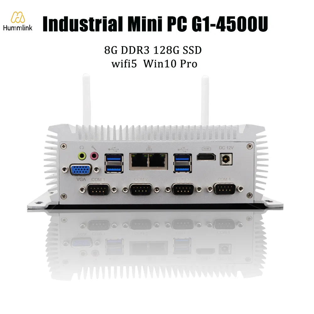 Powerful Industrial Computer Intel Core I7-4500u 6COM 8 USB 2RJ45 LAN VGA HD Win10PRO for Cash Machine Mini PC