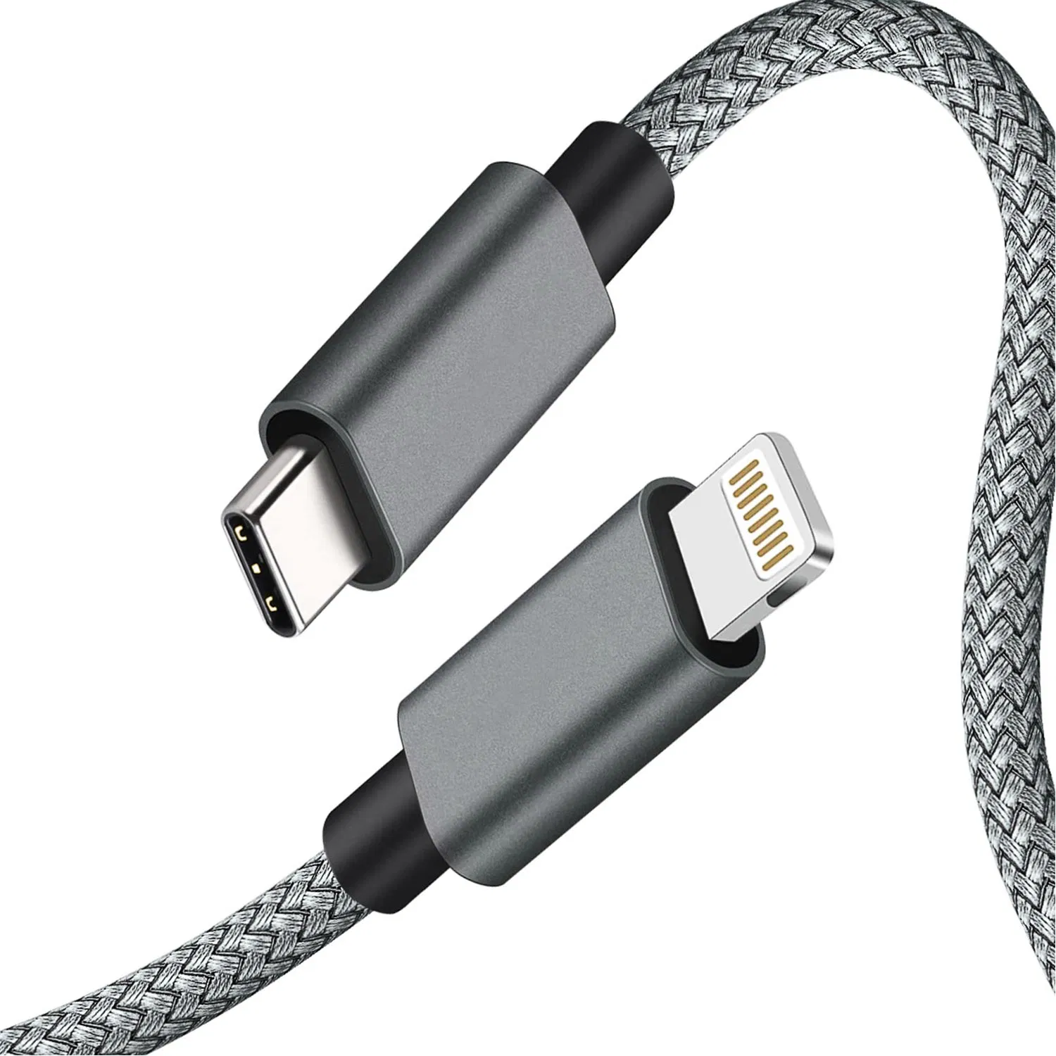 Durable Nylon USB C to Lightning Charging Cable Mfi Certificated for Mobile Devices