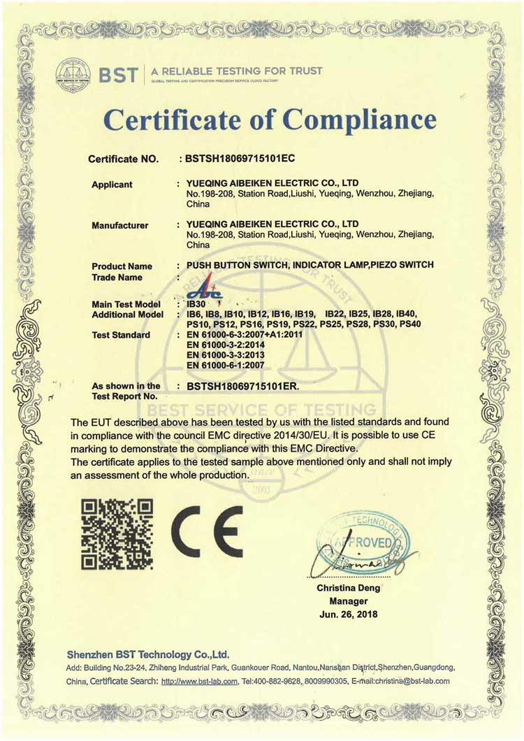 RoHS Certificate
