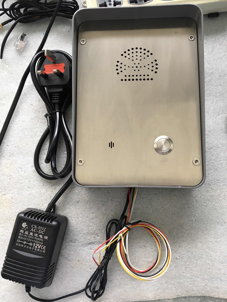 Vandal Resistant Emergency Call Box, Weatherproof Hands Free GSM Telephone for Outdoor