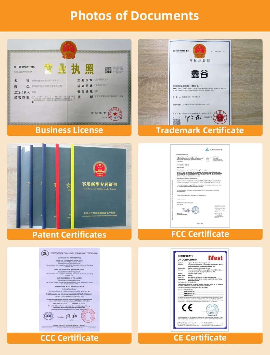 Certifications