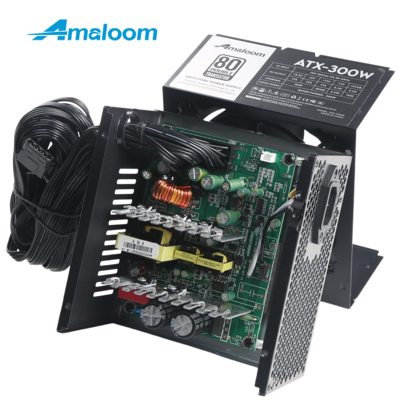 Amaloom ATX Switching Power Supply 300W with 4+4p for Desktop PC