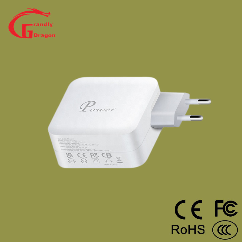 GaN Fast Charging 100W USB C Charger Power Adaptor for Mobile Laptop 100watt Pd Charger