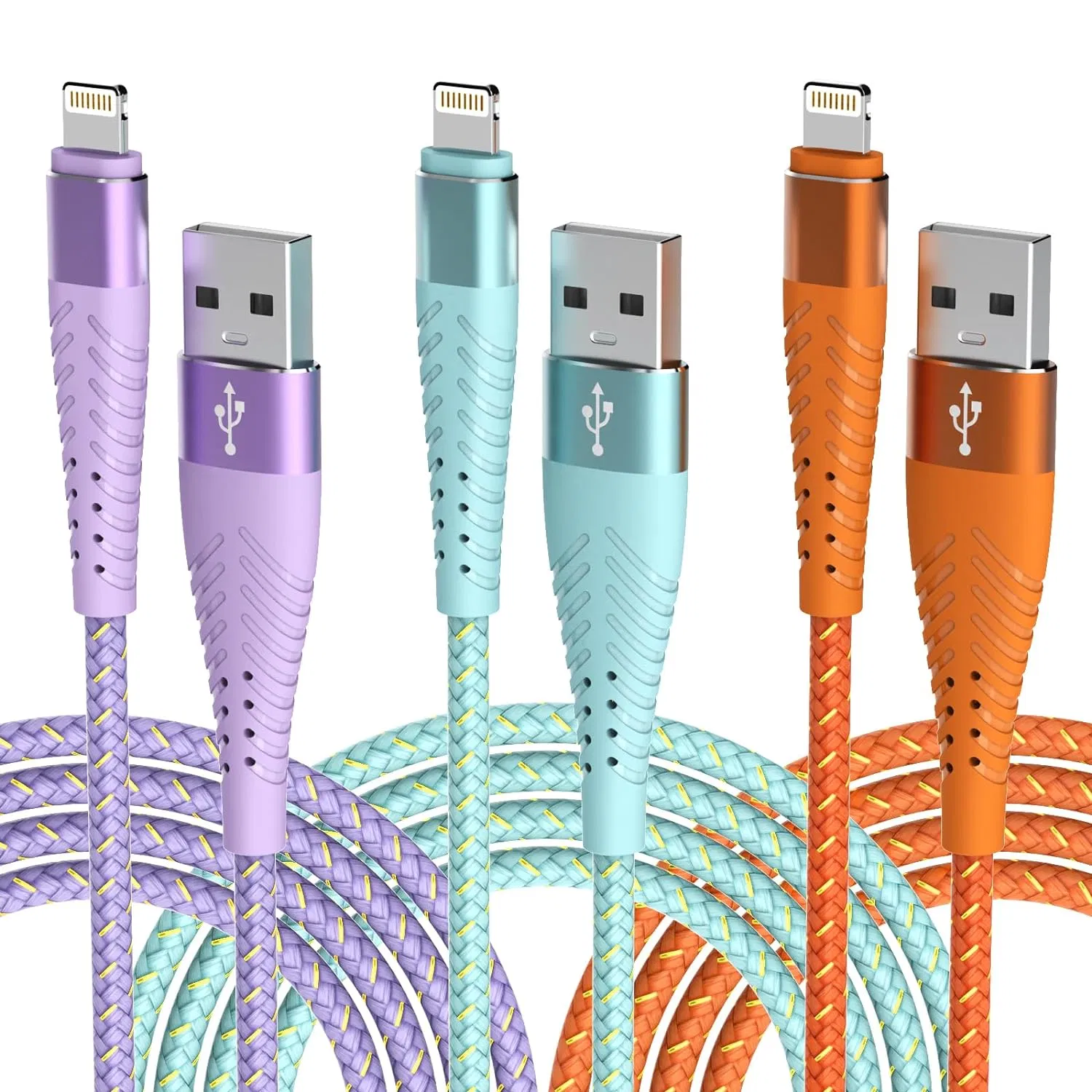 USB-a Lightning Mfi Certified Fast Chargers Cord Fast Charging Cables Data Charging Cable for Apple iPhone/iPad/iPod