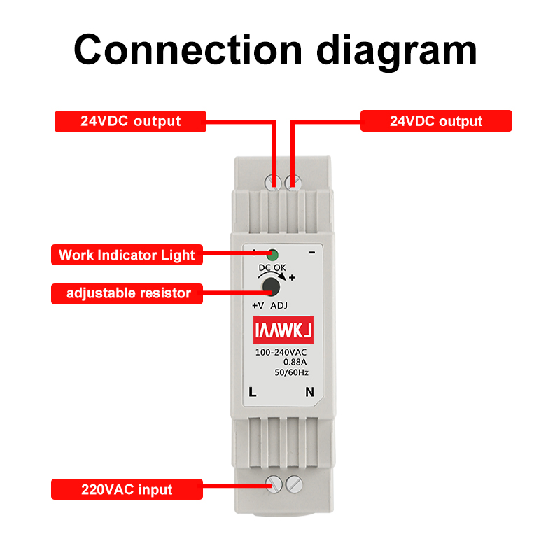 Dr-60-24 60W Industrial Guide Rail Switch Voltage Switching Power Supply
