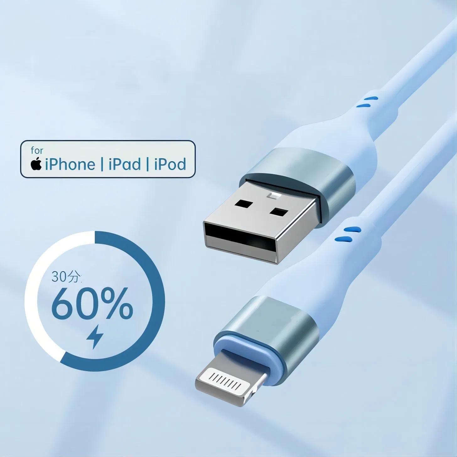 Apple Mfi Certified 3FT 6FT 10FT Silicone Data Cable 3A Pd Fast Charging Type C Charger Cable USB C to Lightning for iPhone13 14 15