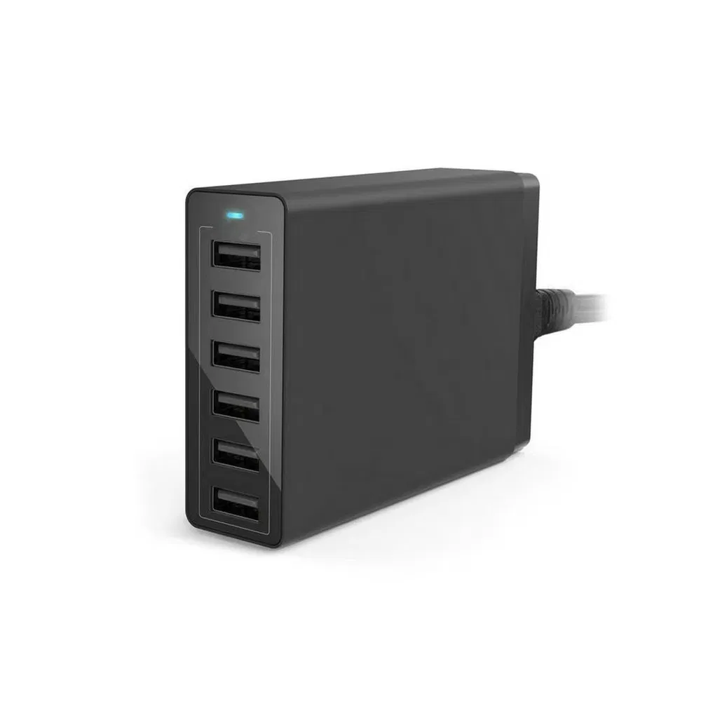 Fast Delivery 50W 6 Ports Portable Desktop Charging Supply 10A Mulit USB Travel Charger for Mobile/iPad