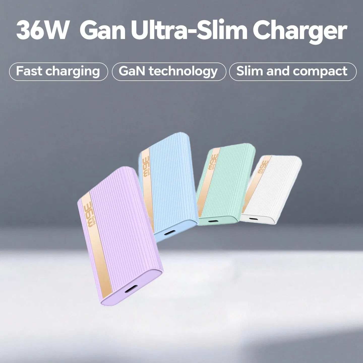 Ultra Slim USB C Wall Charger 12.5mm Thickness Super Fast Charging for Tablets