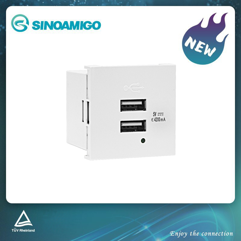 Wholesale 2.1A TUV Dual Port USB Phone Charger