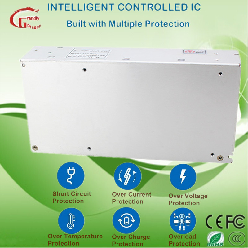 150W 24V SMPS High Efficiency Switching Power Supply for LED Strips