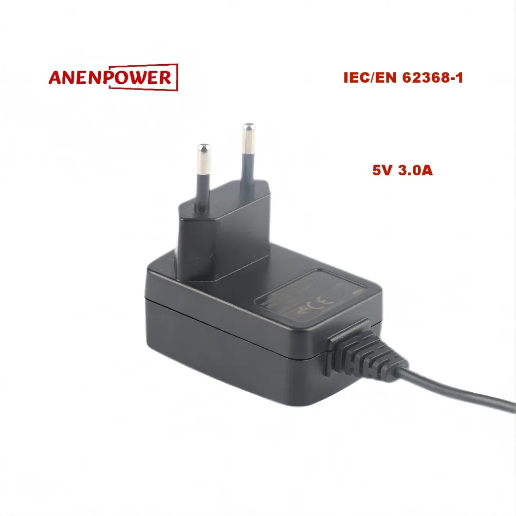 UK Plug 5V 3A Power Supply - 15W Max, IEC/En 62368-1 Certified, Ukca Approved