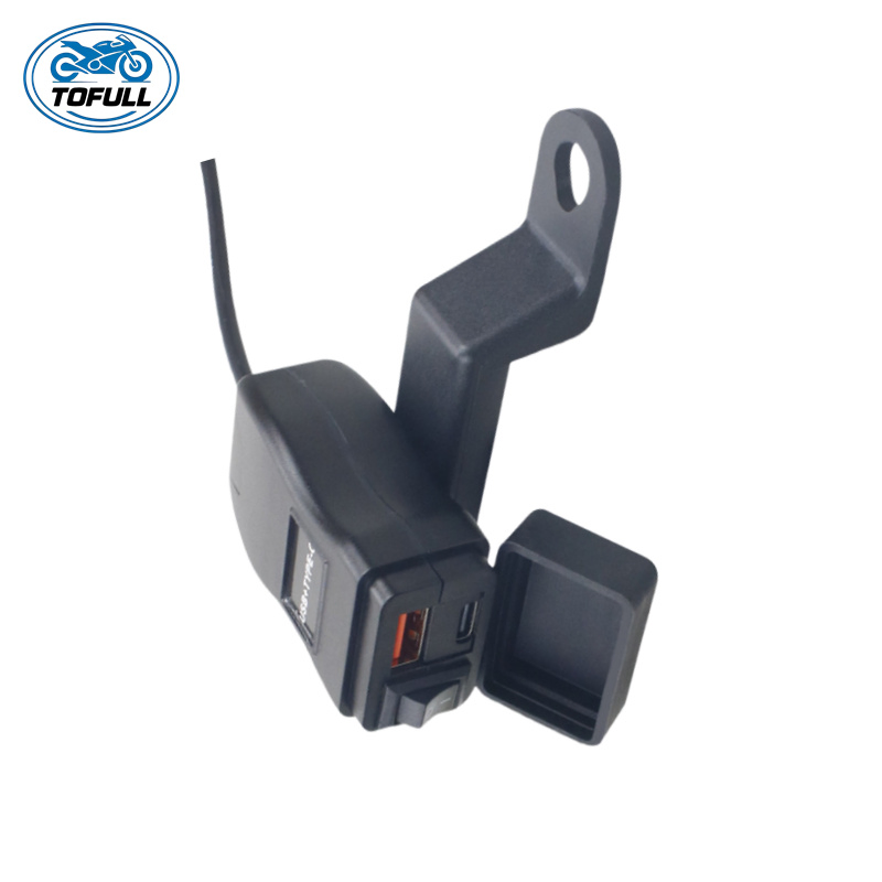 Motorcycle Parts USB Waterproof Motorcycle USB Charger Ports Motorbike USB-C Phone Charger