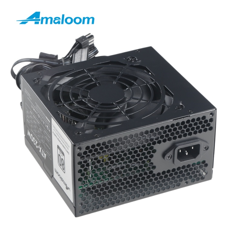 Amoloom Non-Modular PSU ATX Switching Power Supply 230W with 4+4pin
