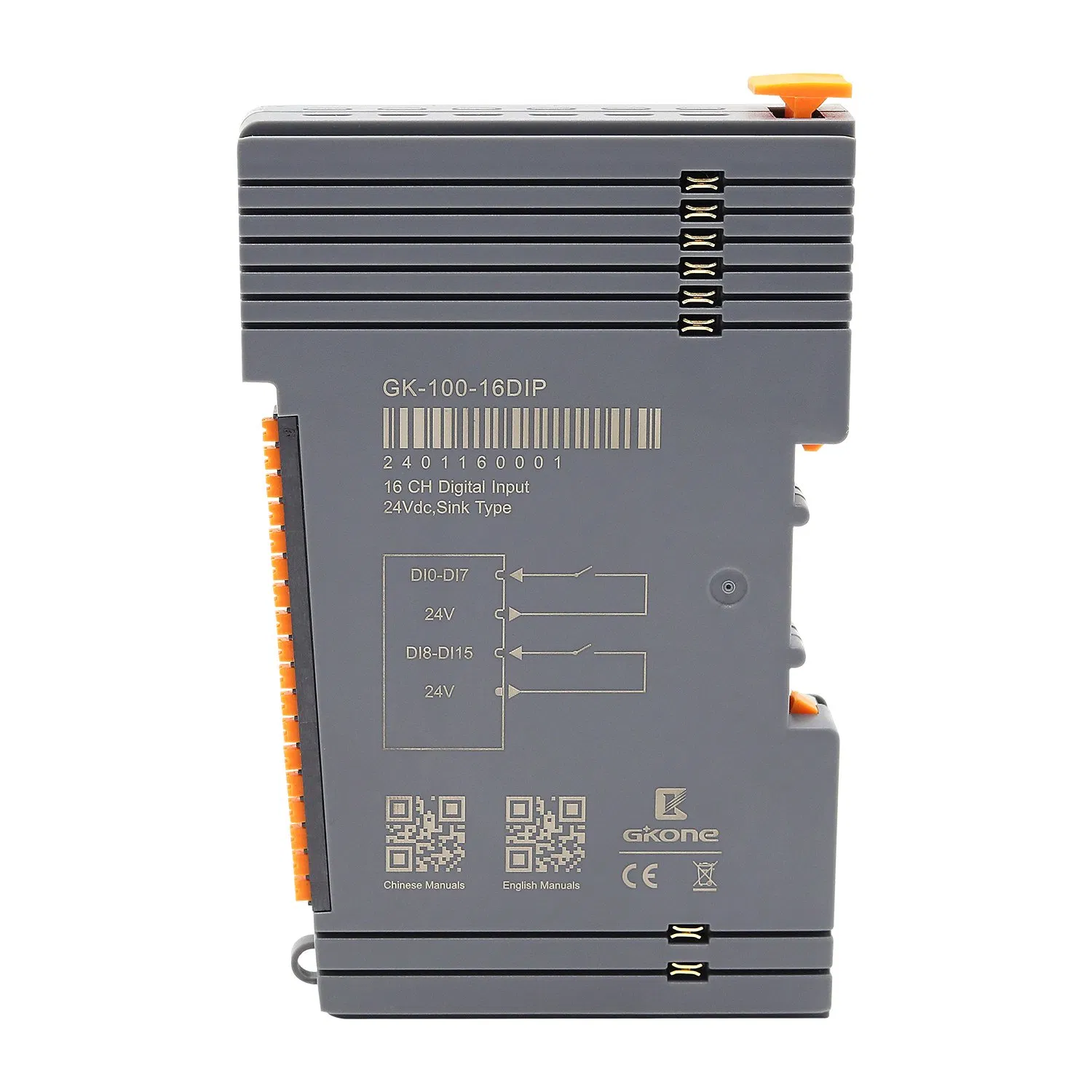 Distributed I/O 16 Channel Digital Input/24VDC/ Sink Type Remote Io Modules