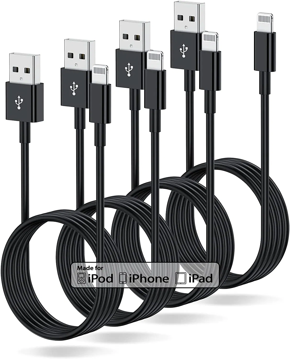 Wholesale Durable USB-a to Lightning Charging Cable with Mfi Certified for iPhone iPad