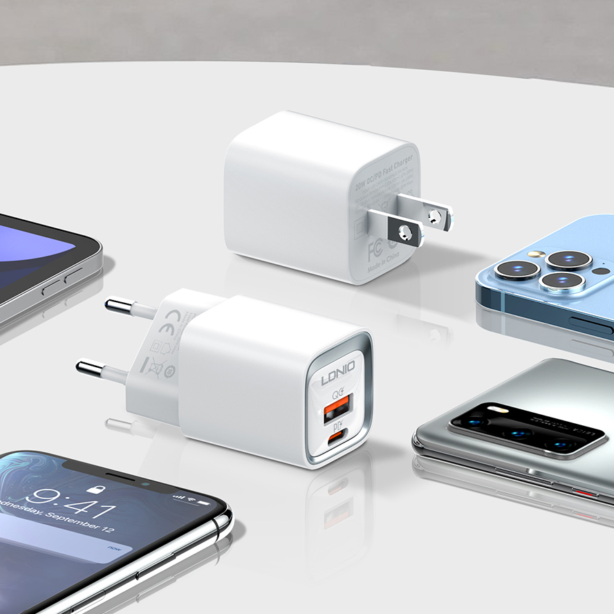 Ldnio A2318c 20W Fast Charging USB-C Dual Port Power Phone Charger