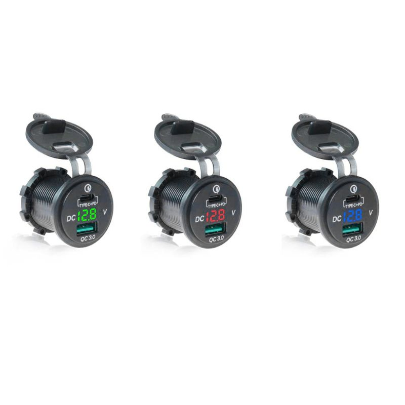 Fast Type C Pd Car Charger with USB Power Delivery 2.0 Quick Charge QC3.0