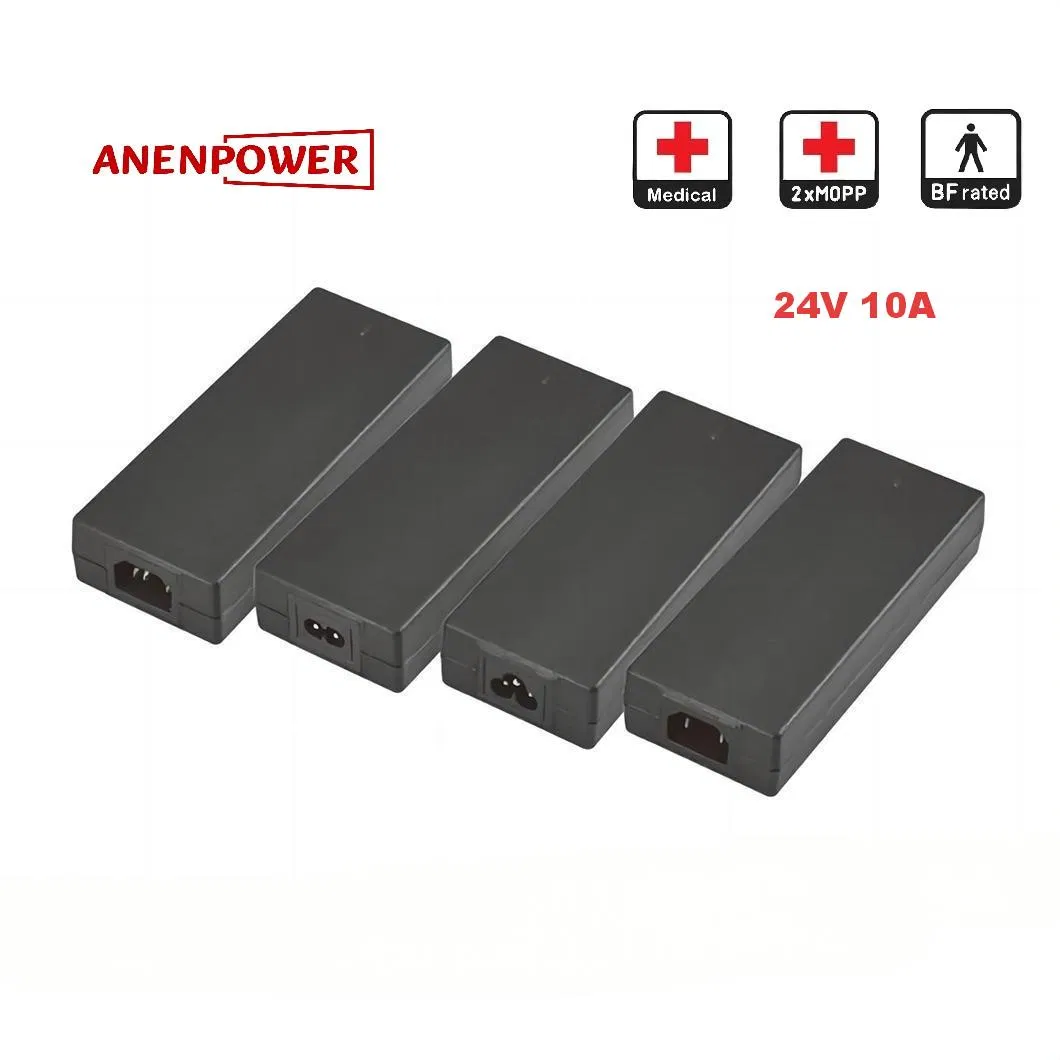 240W IEC/En 60601-1 Certified Medical Power Supply 48V 4.17A Desktop CE UL Ukca Rcm AC Adapter