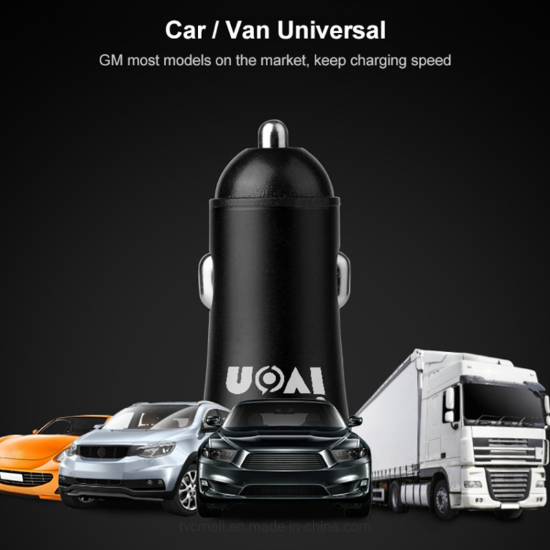 Ivon Cc26 5V 2.1A Dual USB Ports Fast Charger Car Charger for Cell Phone Camera Tablets Laptops and More
